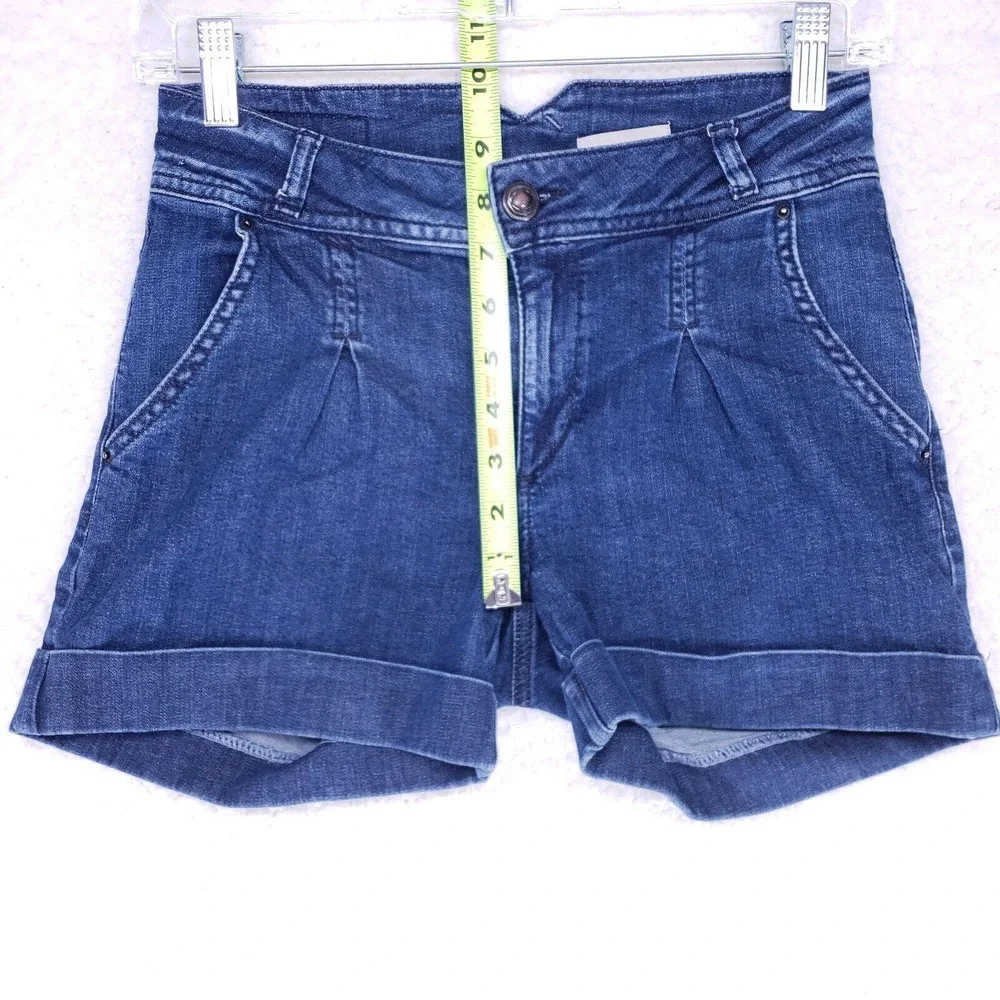 HM Jean Shorts Womens Size 4 Mid Rise Denim Blue Jeans Casual Pants
